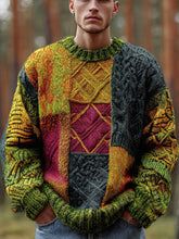 Herren Pullover mit geometrischem Muster